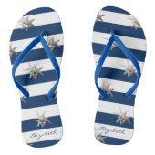 Schattige Starfish op speciaal voor strips ontworp Teenslippers (Voetbed)