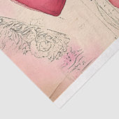 Schattige Steampunk Doll, Roze Outfit AM7 Decoupag Tissuepapier (Detail)