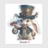 Schattige Steampunk Konijn Sticker (Vel)