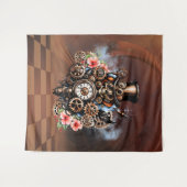 Schattige steampunk ontwerp wandkleed (Voorkant (horizontaal))