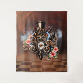 Schattige steampunk ontwerp wandkleed (Voorkant)