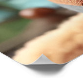 Schattige Steampunk Otter Werkt op Machinery Poster (Hoek)