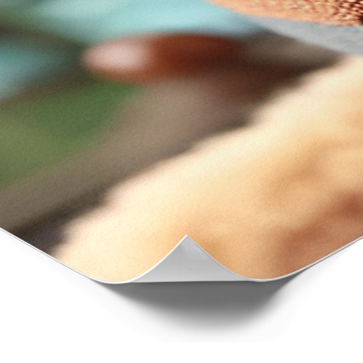 Schattige Steampunk Otter Werkt op Machinery Poster (Hoek)