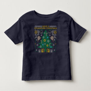 Schattige Steampunk Ugly Christmas Sweater T-shirt