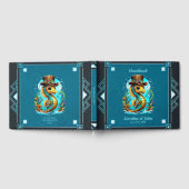 Schattige steampunk zeepaardje met een stijlvol pe gastenboek (Volledig)