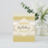 Schattige stedelijk modern pastelgeometrisch patro briefkaart (Staand voorkant)