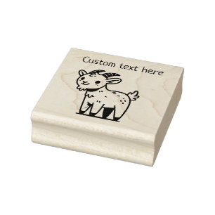 Schattige Steenbok Rubberstempel