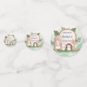 Schattige stekelvarken Beer verjaardagsfeestje oer Confetti (Voorkanten)