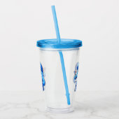 Schattige Stemming Blauw 2024 Presidential Custom  Acryl Drinkbeker (Links)