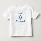 Schattige ster van David Rosh Hashanah Kinder Shirts (Voorkant)