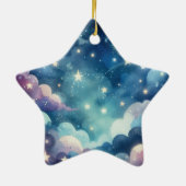 Schattige stervormig kerstboom ornament (Achterkant)