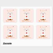 Schattige Sticker |  Ik hou van warme choco (Vel)