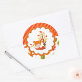 Schattige Sticker voor  meisje met handschildering (Envelop)