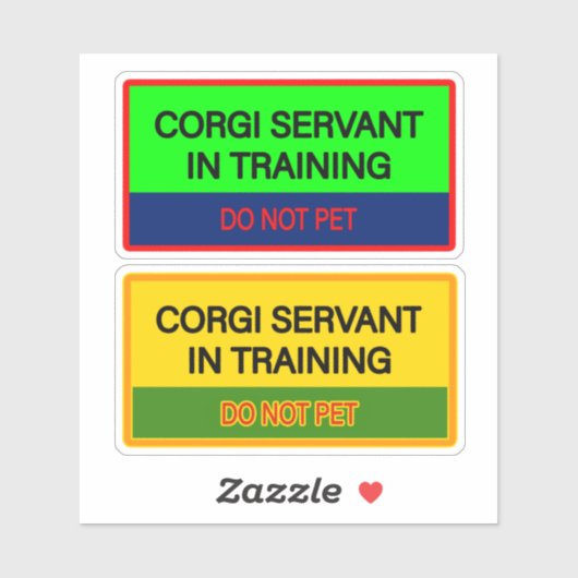 Schattige stickers voor Corgi bediende (Vel)