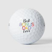 Schattige Stiefvader Aller Tijden Golfballen (Voorkant)