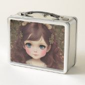 Schattige  stijl Chibi Kawaii Girl Art (Achterkant)