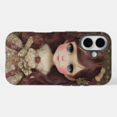 Schattige stijl Chibi Kawaii Girl Art Case-Mate iPhone Case (Achterkant (horizontaal))