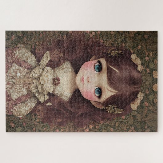 Schattige  stijl Chibi Kawaii Girl Art Legpuzzel (Horizontaal)