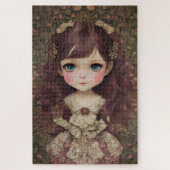 Schattige  stijl Chibi Kawaii Girl Art Legpuzzel (Verticaal)