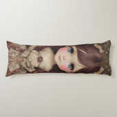 Schattige  stijl Chibi Kawaii Girl Art Lichaamskussen (Voorkant)