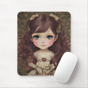 Schattige  stijl Chibi Kawaii Girl Art Muismat