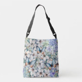 Schattige Stijlvol & Elegant Bloemen Vlinders Crossbody Tas (Achterkant)