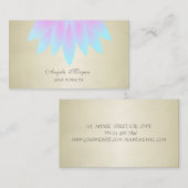 Schattige stijlvolle, elegante grafische Lotus Flo Visitekaartje (Voorkant / Achterkant)