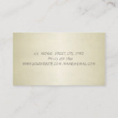 Schattige stijlvolle, elegante grafische Lotus Flo Visitekaartje (Achterkant)