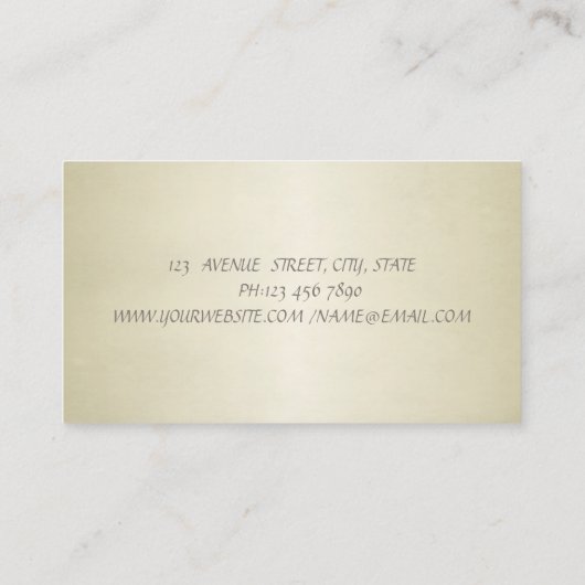 Schattige stijlvolle, elegante grafische Lotus Flo Visitekaartje (Achterkant)