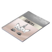 Schattige stijlvolle Lotus Unicorn Notitieboek (Linkerzijde)