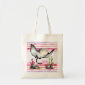 Schattige Stingray Onderwater Kinderstrandontwerp Tote Bag (Voorkant)