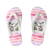 Schattige Stingray Onderwater Strandontwerp voor K Kinder Teenslippers (Voetbed)