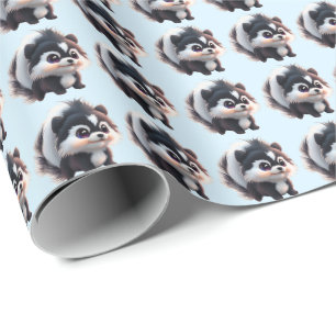 Schattige stinkdier bosdieren bos vrienden cadeaupapier