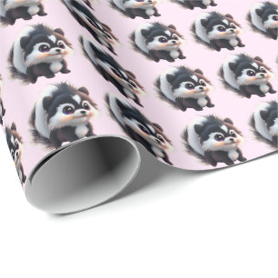 Schattige stinkdier bosdieren bos vrienden cadeaupapier
