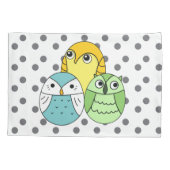 Schattige stippen hebben witte kinderen kussensloop (Achterkant)