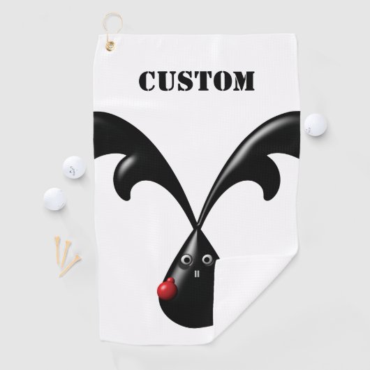 Schattige Stoer Konijntje Boxerkonijn Golfhanddoek (Insitu)