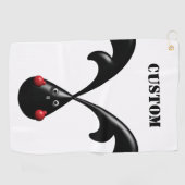 Schattige Stoer Konijntje Boxerkonijn Golfhanddoek (Horizontaal)