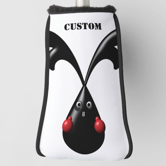 Schattige Stoer Konijntje Boxerkonijn Golfheadcover (Draai 90)