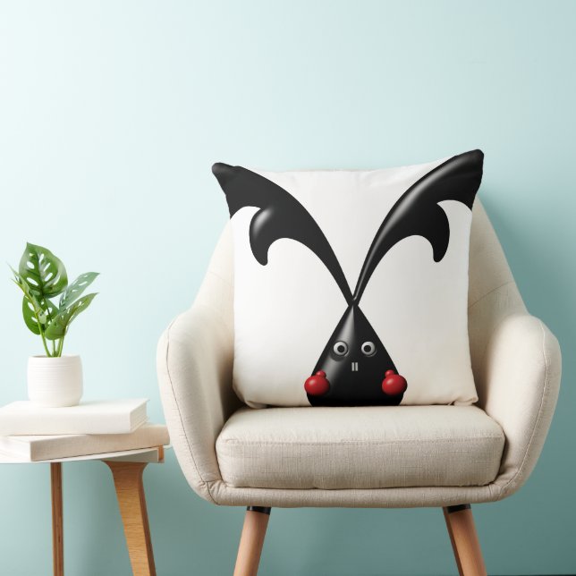 Schattige Stoer Konijntje Boxerkonijn Kussen (Stoel)