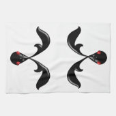 Schattige Stoer Konijntje Boxerkonijn Theedoek (Horizontaal)