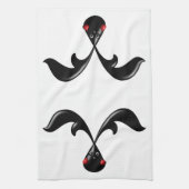 Schattige Stoer Konijntje Boxerkonijn Theedoek (Verticaal)