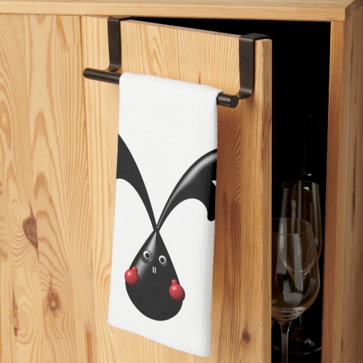 Schattige Stoer Konijntje Boxerkonijn Theedoek (Derde Gevouwen)