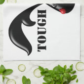 Schattige Stoer Konijntje Boxerkonijn Theedoek (Gevouwen)