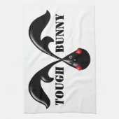 Schattige Stoer Konijntje Boxerkonijn Theedoek (Verticaal)