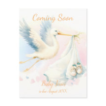 Schattige Stork binnenkort aangekondigd Uitnodigin