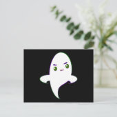 Schattige Stoute Halloween Geest Briefkaart (Staand voorkant)
