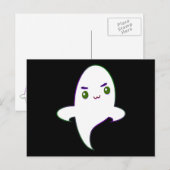 Schattige Stoute Halloween Geest Briefkaart (Voorkant / Achterkant)