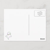 Schattige Stoute Halloween Geest Briefkaart (Achterkant)