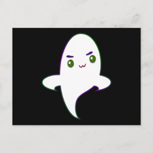 Schattige Stoute Halloween Geest Briefkaart