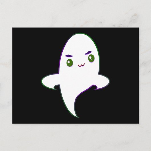 Schattige Stoute Halloween Geest Briefkaart (Voorkant)